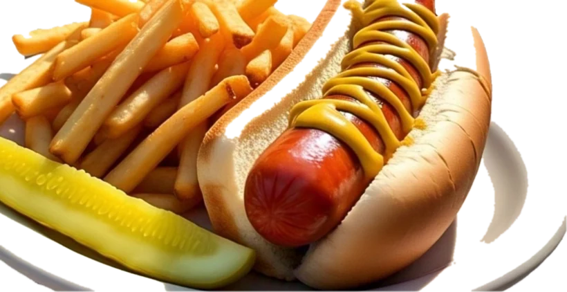 Russian Hotdog and Chips
